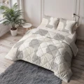 200x220 Lazy bawełna CHECKERED beż/szary kołdra