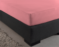 80/90/100x200/220cm prześcieradło Double Jersey 220g. k. różowy