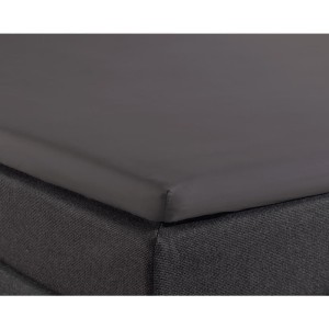 Prześcieradło na gumce, dzielone - bawełna k. antracyt 180 x 210