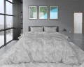 Kpl 240x220 FL TWIN WASHED COTTON szary flanela