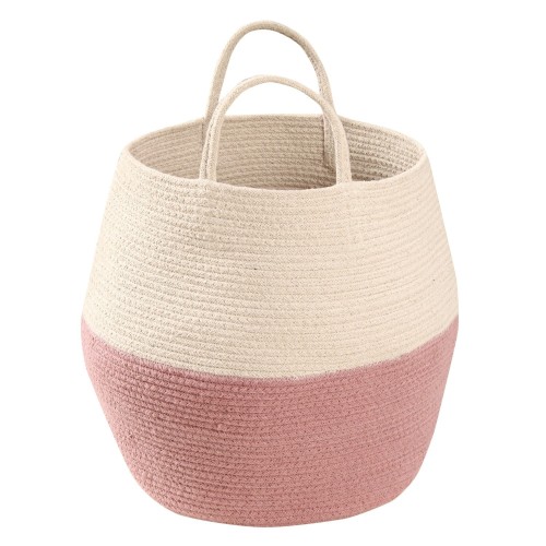 Ø30cm ZOCO Ash Rose/Natural kosz dekoracyjny