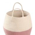Ø30cm ZOCO Ash Rose/Natural kosz dekoracyjny
