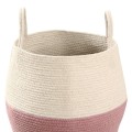 Ø30cm ZOCO Ash Rose/Natural kosz dekoracyjny