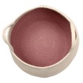 Ø30cm ZOCO Ash Rose/Natural kosz dekoracyjny