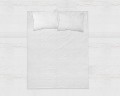 150x250cm prześcieradło płaskie flanela 150gr. k. biały