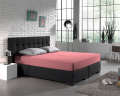 190/200x220/230cm prześcieradło Double Jersey 220g. k. różowy