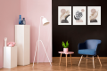LIŚCIE I OKRĘGI 180x80cm tryptyk