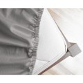 200x220 luksusowe prześcieradło satyna bawełniana k. szary 
