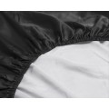 160x200 luksusowe prześcieradło satyna bawełniana k. czarny 