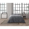 140x220 QUINN antracyt pościel flanelowa komplet