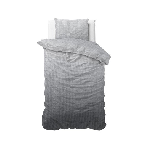 140x220 QUINN antracyt pościel flanelowa komplet