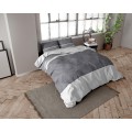 240x220 SKYLAR antracyt komplet pościeli flanelowej