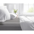 90x200cm prześcieradło na gumce satyna bawełniana szary