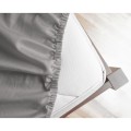 160x200cm prześcieradło na gumce satyna bawełniana szary