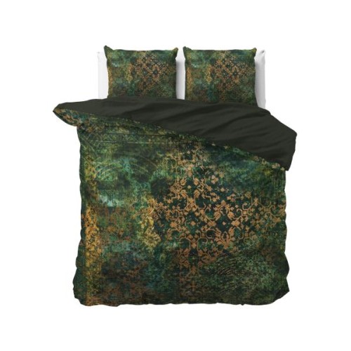 Kpl 200x220 VENNI zieleń pościel satyna bawełniana