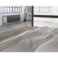 200x220 STONE STRIPE brąz kpl pościeli flanela