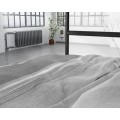 200x220 STONE STRIPE szary kpl pościeli flanela