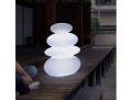 BALANS B biała lampa ogrodowa LED, wbudowana bateria