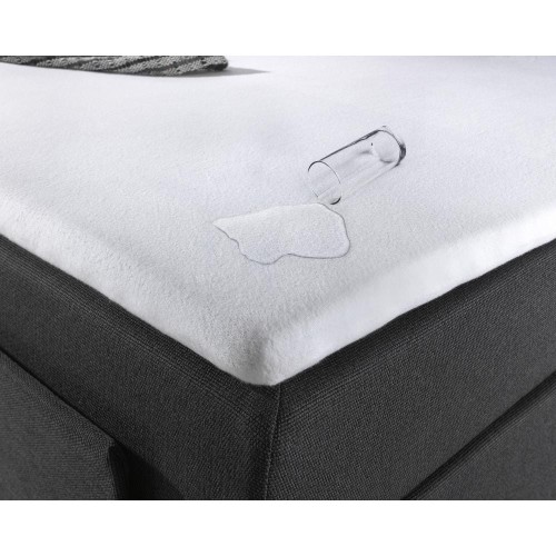 160x220 prześcieradło nieprzemakalne na cieńki materac bawełna k. biały