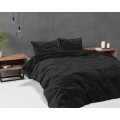 200x220 VELVET UNI czarny kpl pościeli