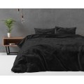 200x220 VELVET UNI czarny kpl pościeli